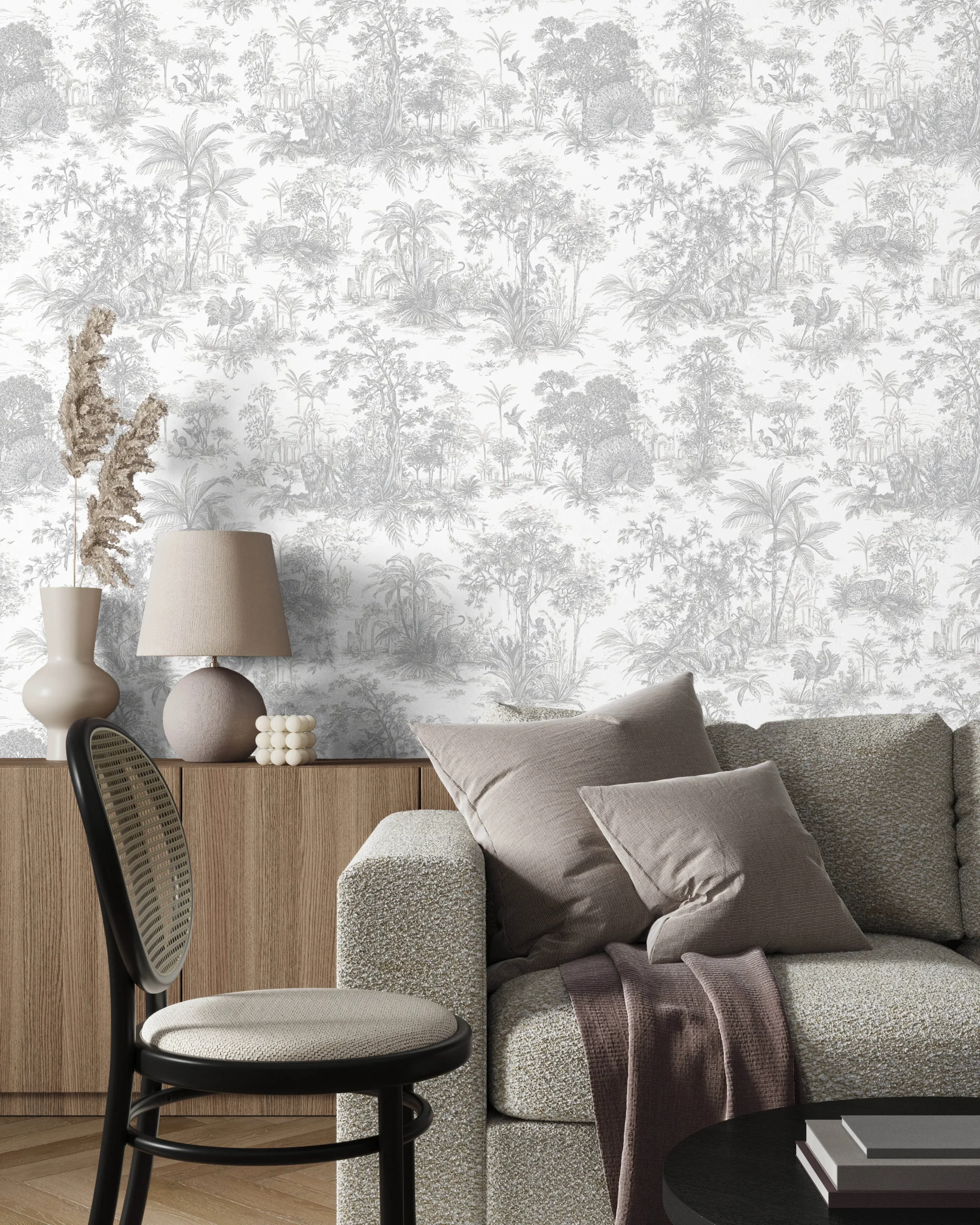 Gray Embossed Wallpaper – Understated Elegance (24207-1)